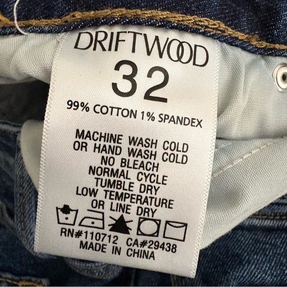 Driftwood Kelly Jeans Bootcut Women’s Blue Medium Wash Cotton Denim 32 - Picture 8 of 9
